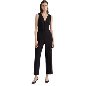 Club Monaco Day to Night Black Sleeveless Jumpsuit Size 6